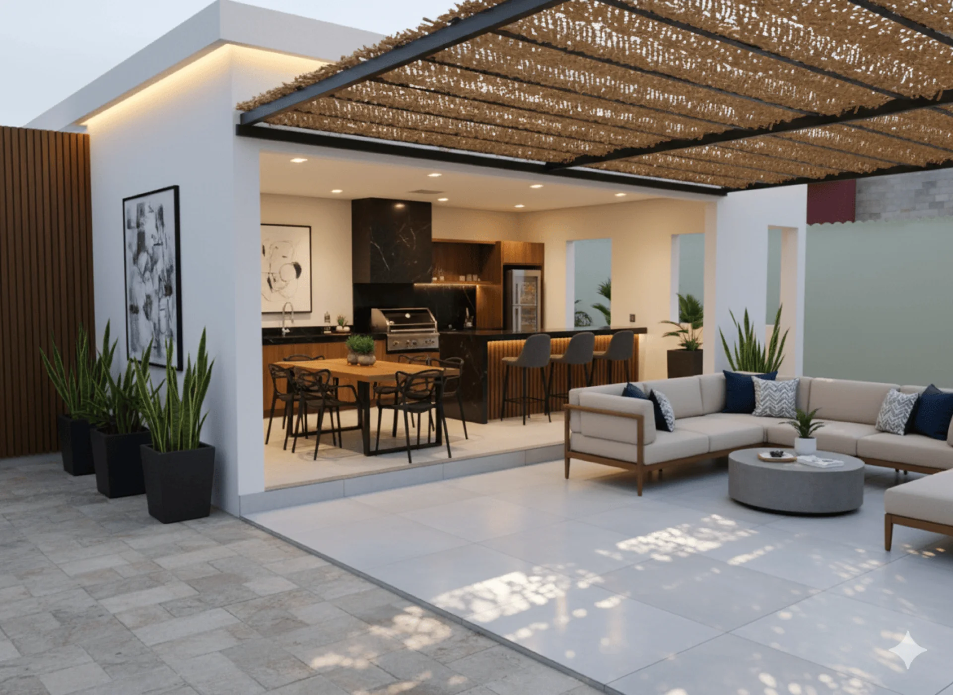 Depois - Área gourmet completa